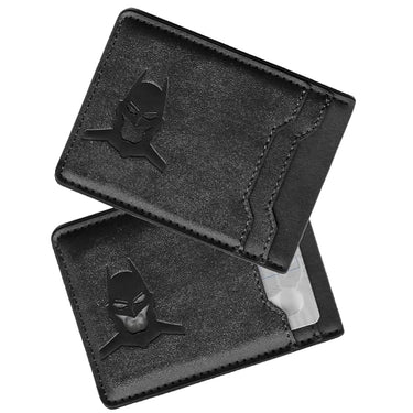 Batman HeroGuard™ Slim Leather Card Wallet – Superhero Mask Edition | Premium Gift for Men